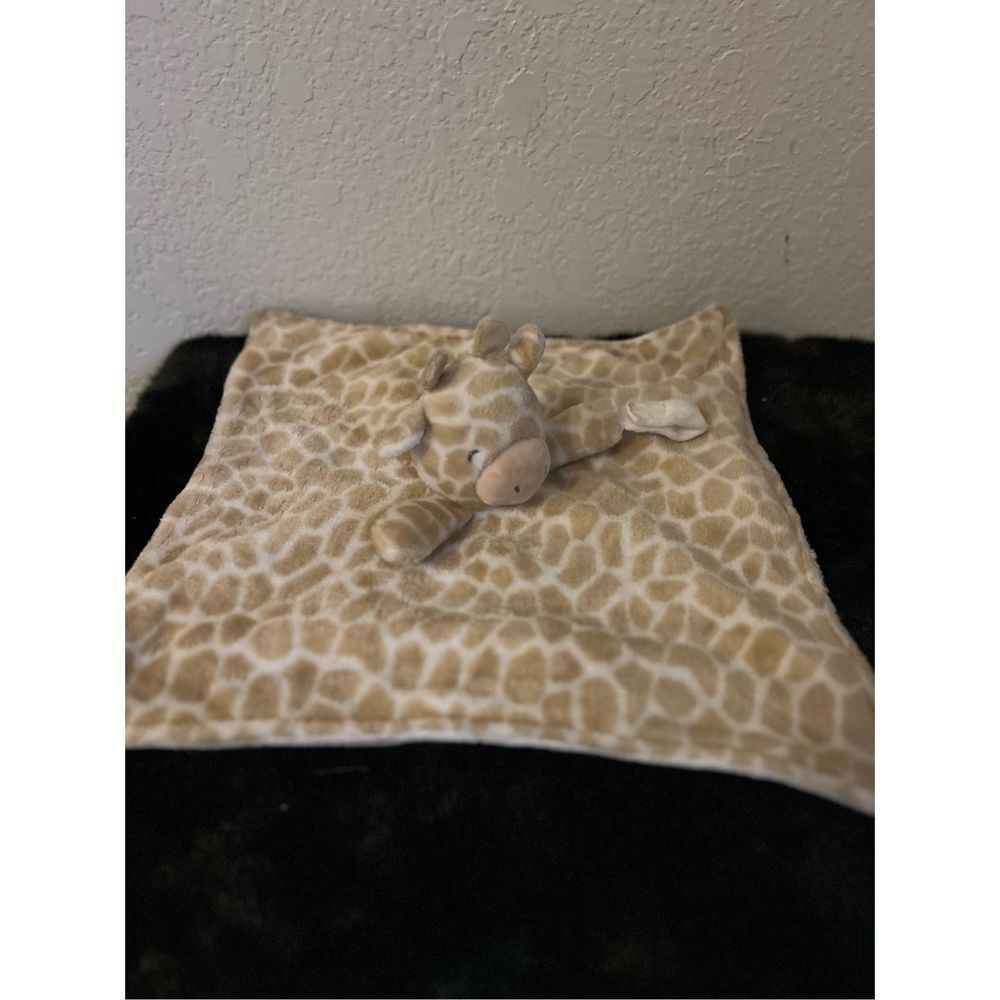 Carter's Giraffe Lovey Plush Security Blanket Baby Toy‎ Tan White 2016
